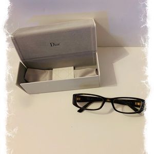 Used Christian Dior eyeglasses. Brown with cream.